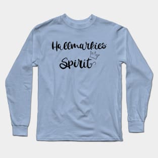 Hallmarkies Spirit Dark Print Long Sleeve T-Shirt